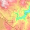 uMngeni River topographic map, elevation, terrain