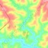 Pirayu topographic map, elevation, terrain