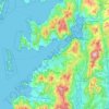 Vigo topographic map, elevation, relief