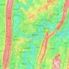 重庆市 topographic map, elevation, relief