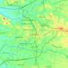 Palakkad topographic map, relief map, elevations map