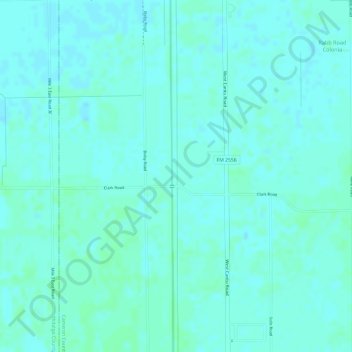 Lower Rio Grande Valley National Wildlife Refuge Topographic Map Elevation Relief