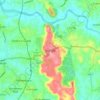 Manipal topographic map, relief map, elevations map