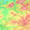 Médéa topographic map, relief map, elevations map