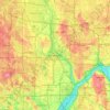 Minneapolis topographic map, elevation, relief