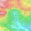 Fuente Dé topographic map, elevation, relief