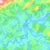 Arriondas topographic map, elevation, relief