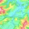 Beranga topographic map, elevation, relief