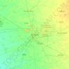 Bathinda topographic map, relief map, elevations map