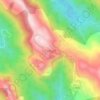 Ponmudi topographic map, relief map, elevations map