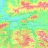 Tizi Ouzou topographic map, relief map, elevations map