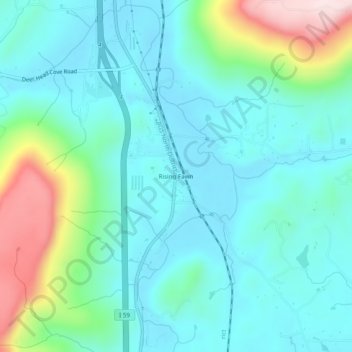 Rising Fawn Ga Map Rising Fawn Topographic Map, Elevation, Relief