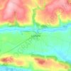 Lismore topographic map, elevation, relief