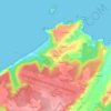 Navalón topographic map, elevation, relief