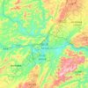Tongren topographic map, elevation, relief