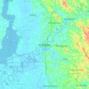 Kottayam topographic map, relief map, elevations map