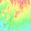 Cuevas topographic map, elevation, relief