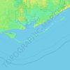 Saint George Island topographic map, elevation, relief