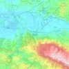 Bursa topographic map, elevation, relief