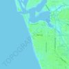 Venice Beach topographic map, elevation, relief