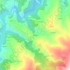 Sarceda topographic map, elevation, relief