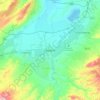 Relizane topographic map, relief map, elevations map