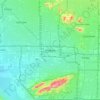 Phoenix topographic map, elevation, relief