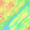 Brockville topographic map, relief map, elevations map