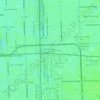 Miami Heights Trailer Park topographic map, elevation, relief