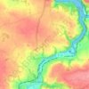 Kergoff topographic map, relief map, elevations map