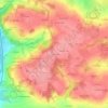 La Richardière topographic map, relief map, elevations map
