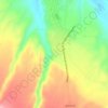 Alhama topographic map, elevation, relief