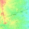 Mandya topographic map, relief map, elevations map