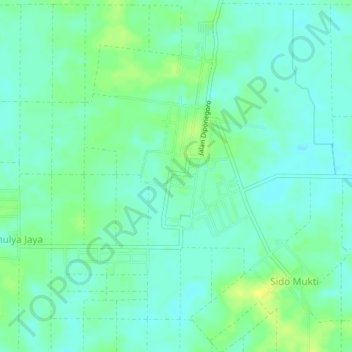 Petaling Jaya Topographic Map Elevation Relief