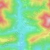 Eugui topographic map, elevation, relief