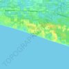 Santa Rosa Beach topographic map, elevation, relief