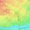 African Savanna topographic map, elevation, relief