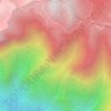 Top Station topographic map, relief map, elevations map