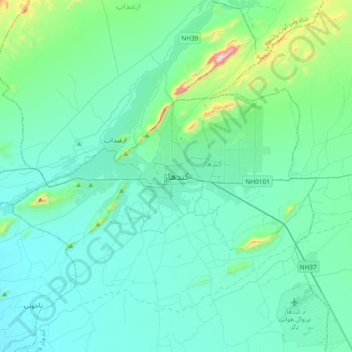 kandahar city map