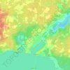 Calabogie topographic map, relief map, elevations map