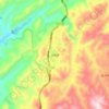 Daba topographic map, elevation, relief
