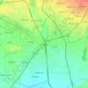 Zirakpur topographic map, relief map, elevations map