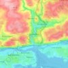 Glanmire topographic map, relief map, elevations map