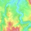 Brugeyrolles topographic map, relief, elevation