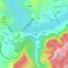 Sandouping topographic map, elevation, relief
