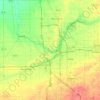 Flint topographic map, elevation, relief