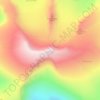 Glittertinden topographic map, relief map, elevations map