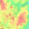 Les Basses Cours topographic map, relief map, elevations map