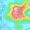 Chamundi Hill topographic map, relief map, elevations map