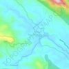 Bhagamandala topographic map, relief map, elevations map
